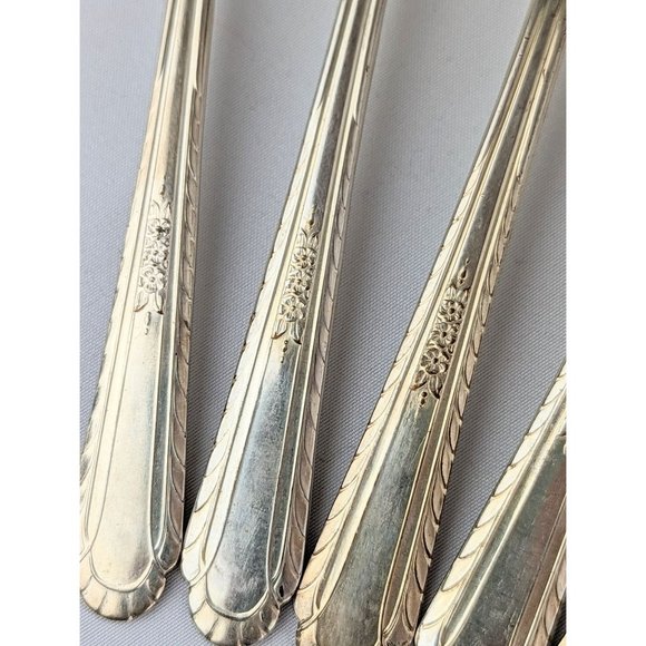 Antique Silver Plated Forks & Spoons Silverware | 1930s Holmes Tuttle Wentworth - Picture 2 of 10